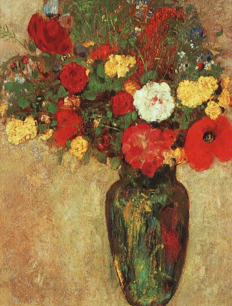 Odilon Redon Vase with Flowers Norge oil painting art